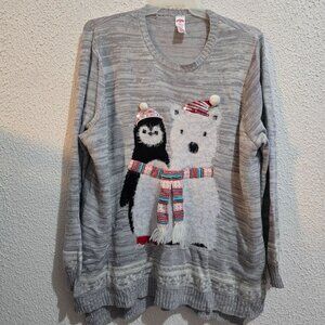 Christmas House w Vintage Christmas Sweater Size 4XL Long Sleeve Pullover